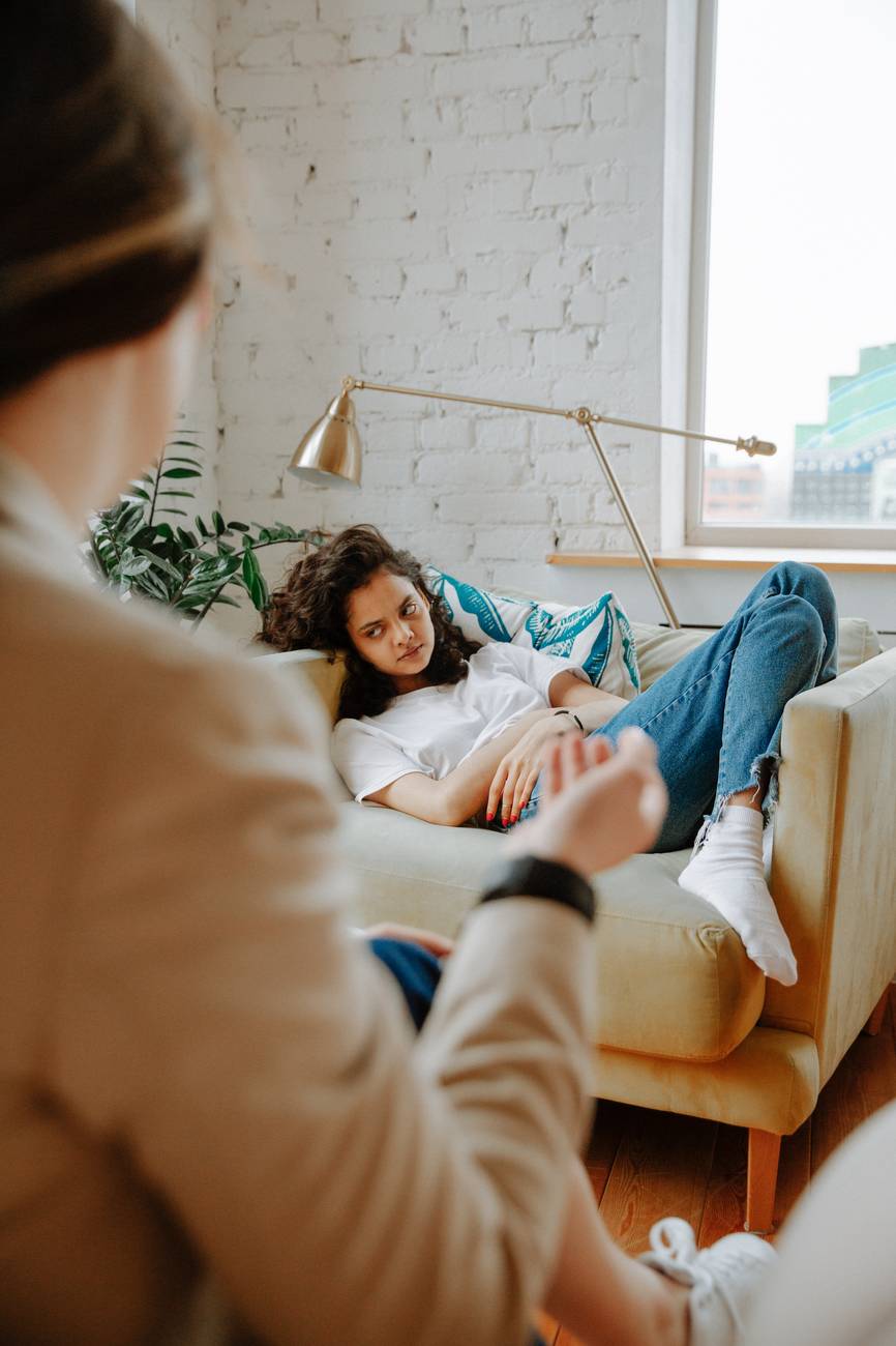 patient listening to therapist